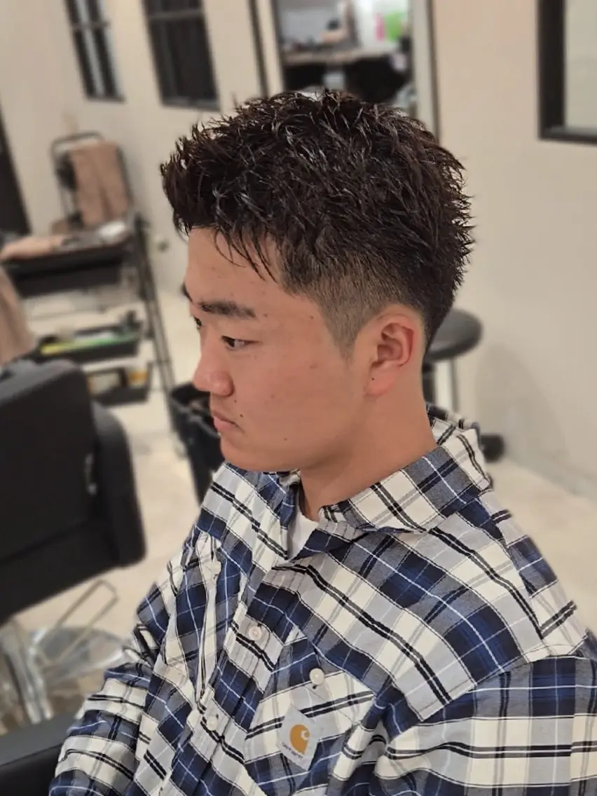 メンズ ショート スパイキーショート ショートヘア カット ヘアセット LEN名古屋/パーマ 海外ヘア/メンズ特化のヘアスタイル