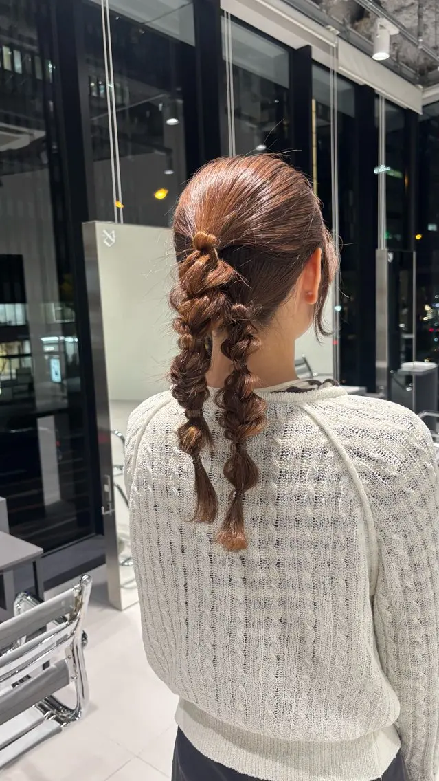 ヘアアレンジ ヘアセット RYONA/大阪/ 韓国風レイヤー🎀のヘアスタイル