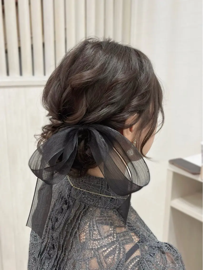 🎀🤍ヘアセット🤍🎀 営業前ご案内可能⟡.·Instagramよりお問い合わせくださいの写真