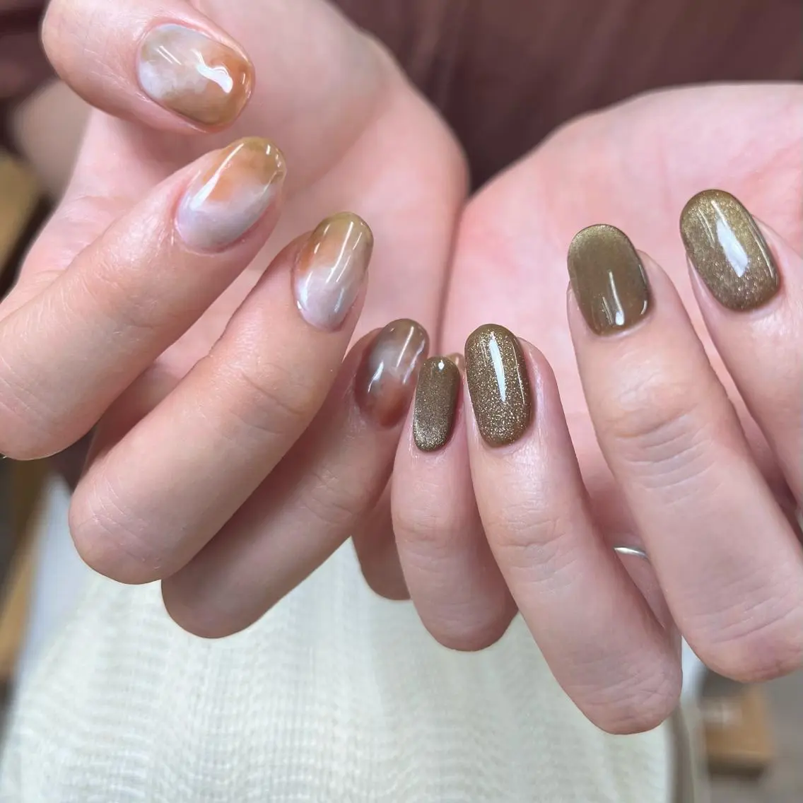 ネイル ハンドネイル nuás nailのネイルデザイン