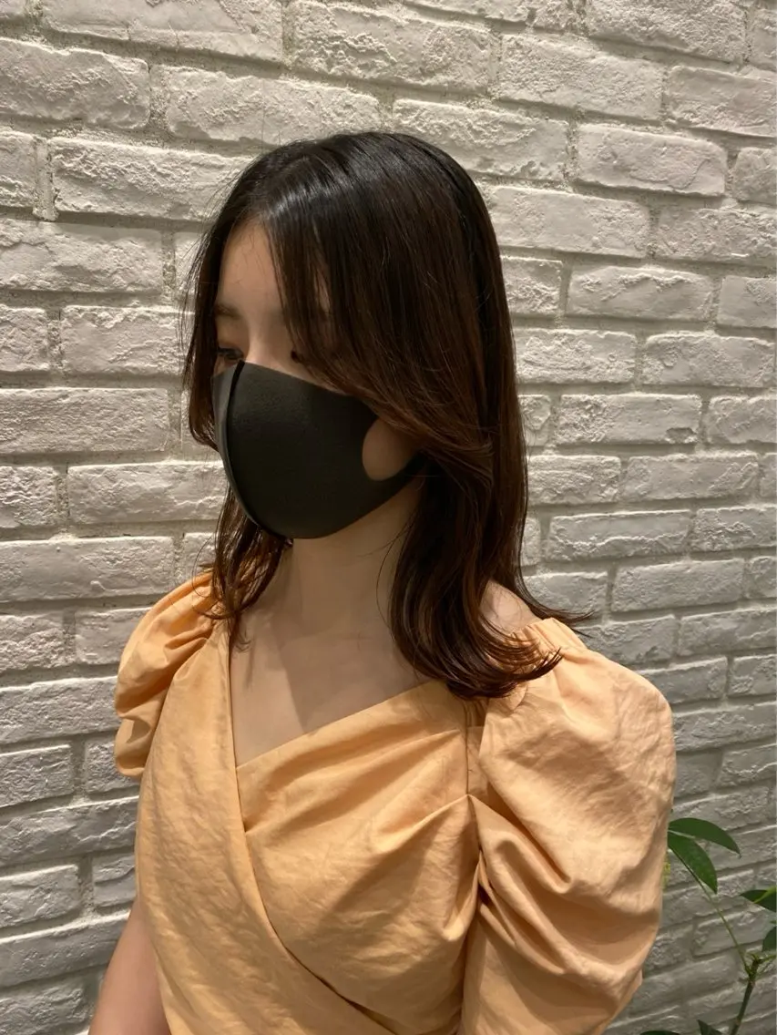 ミディアム カラー ヘアアレンジ ヘアカラー Ash中目黒店 Mizuki 🎀のヘアスタイル