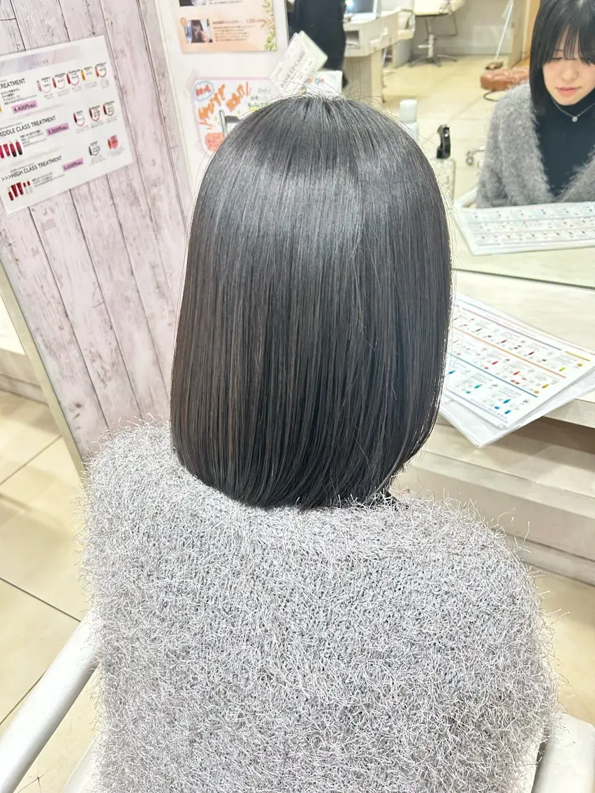 ショート カット ヘアカラー 縮毛矯正 【髪質改善カラー】 瀧田嵐士🇰🇷のヘアスタイル