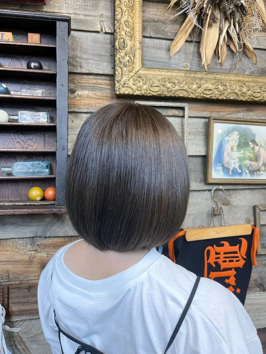 カラー アッシュ 透明感カラー ヘアカラー 川崎 かなでのヘアスタイル