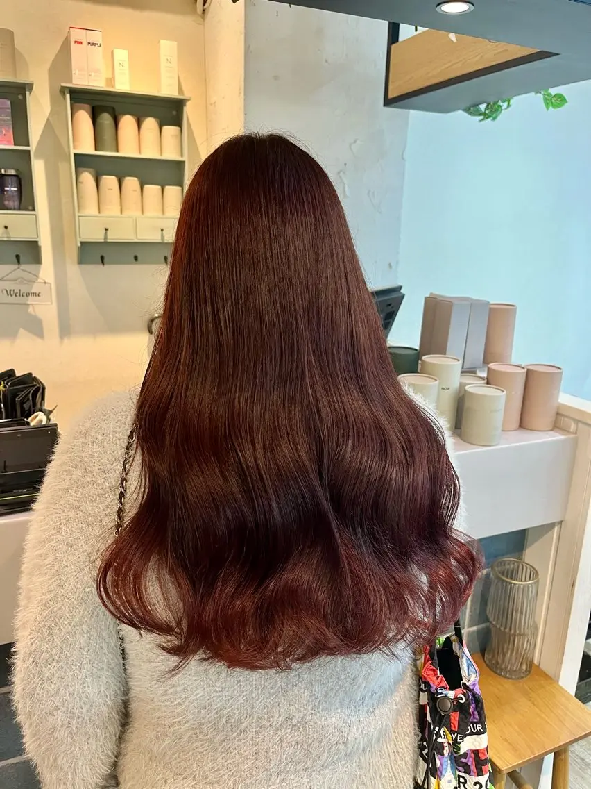ロング カラー カット ヘアカラー トリートメント なつな/ 透明感カラーのヘアスタイル