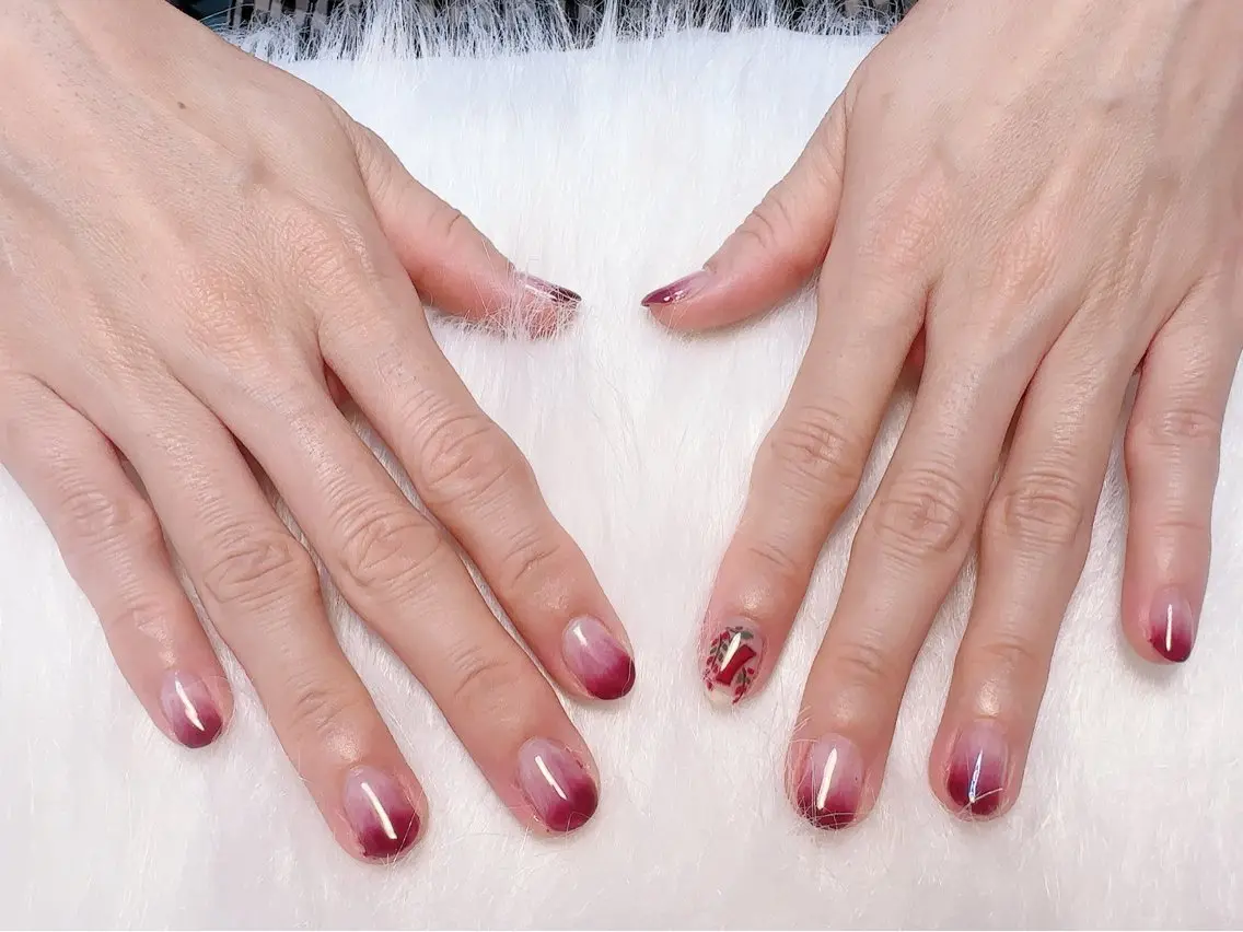 ネイル ハンドネイル kao nail マグネット/長さだしのネイルデザイン