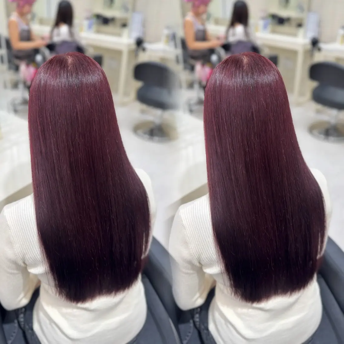 カラー カット ヘアカラー ヘッドスパ ヘアセット 🍒ブリーチなし🍒 暖色🍒YUUNAのヘアスタイル