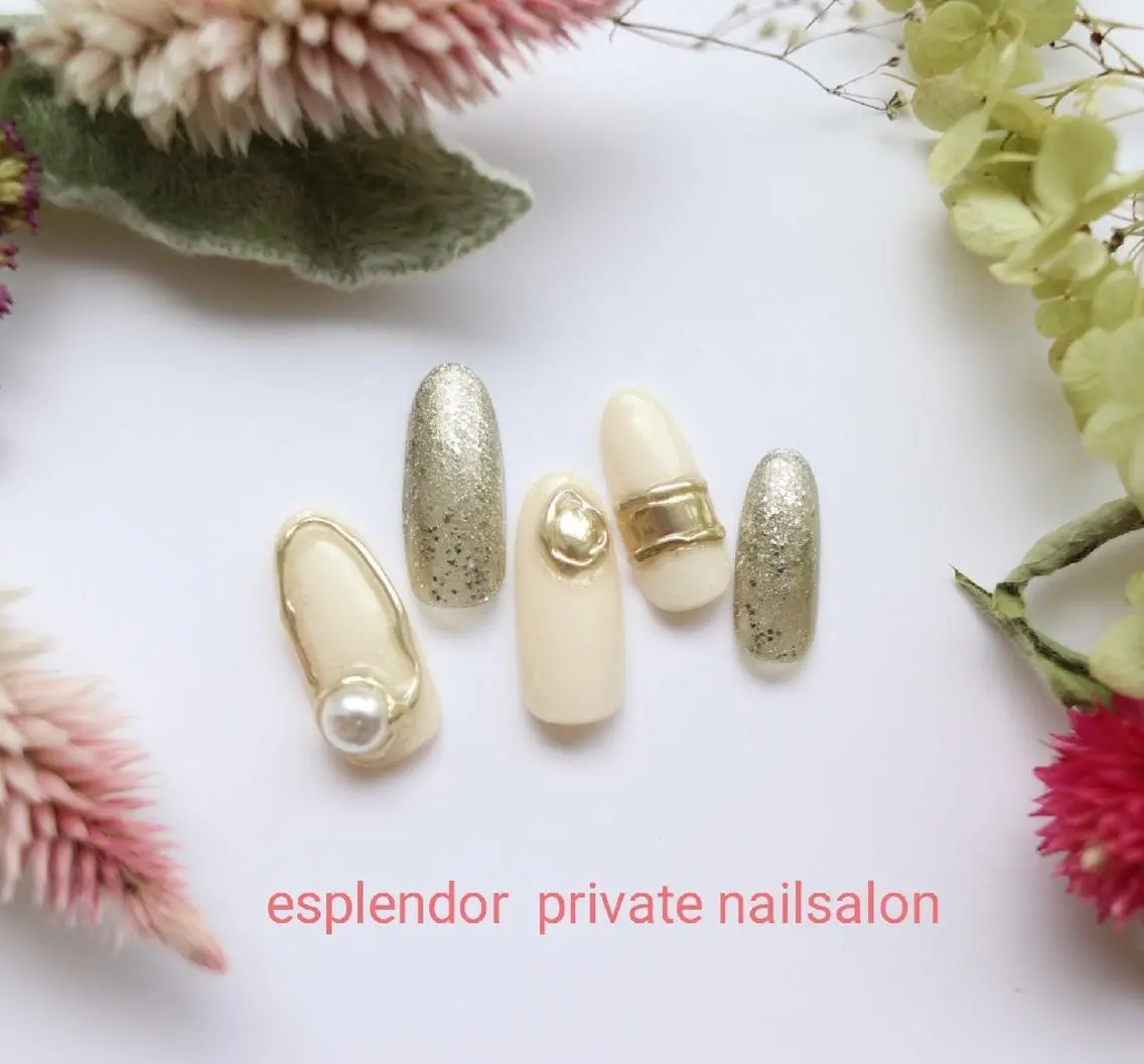 ネイル ミラーネイル ハンドネイル ハンドケア esplendor  小野寺のネイルデザイン