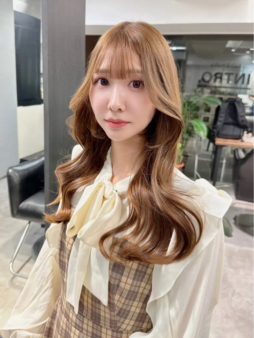 ミディアム カラー 韓国ヘア 店長NEGIのヘアスタイル