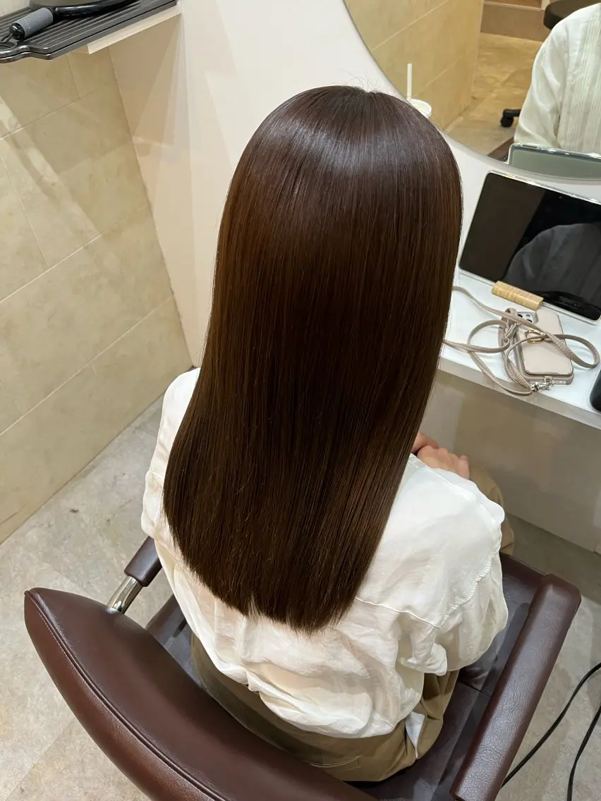 ロング カラー カット ヘアカラー トリートメント 【髪質改善　艶髪】 布川　莉穂のヘアスタイル