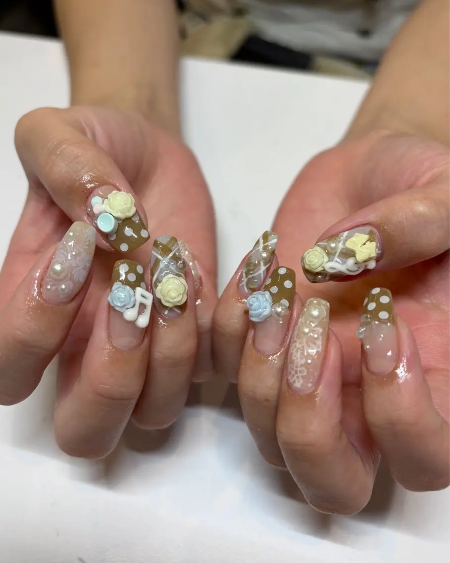 【新規限定】トレンドデザイン🌟90minアートコース🍒時間内パーツつけ放題!の写真