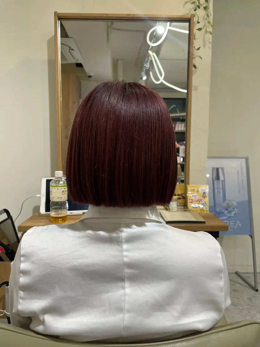ショート ボブ タニ アカリのヘアスタイル