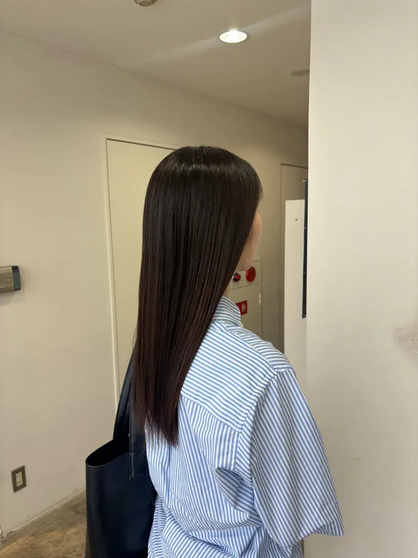 ロング 髪質改善 縮毛矯正 レイヤー/髪質改善/ 吉野 妃香のヘアスタイル