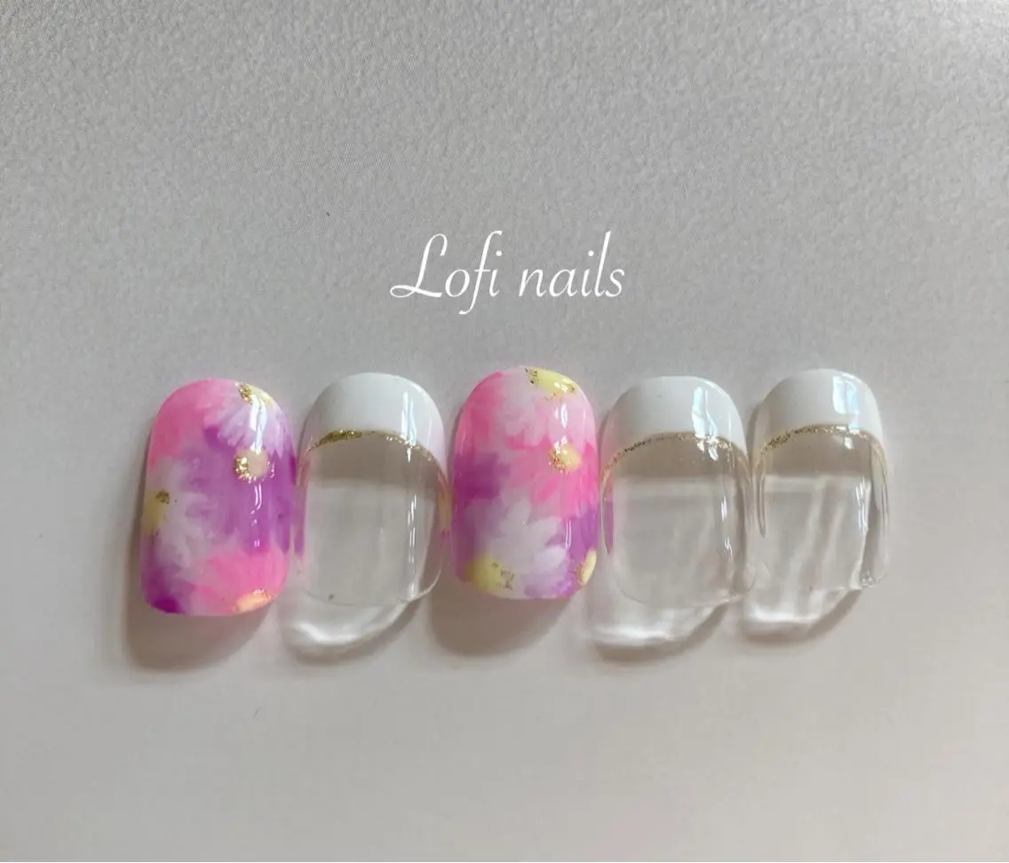 ネイル フラワーネイル Lofi nails ゆきこのネイルデザイン