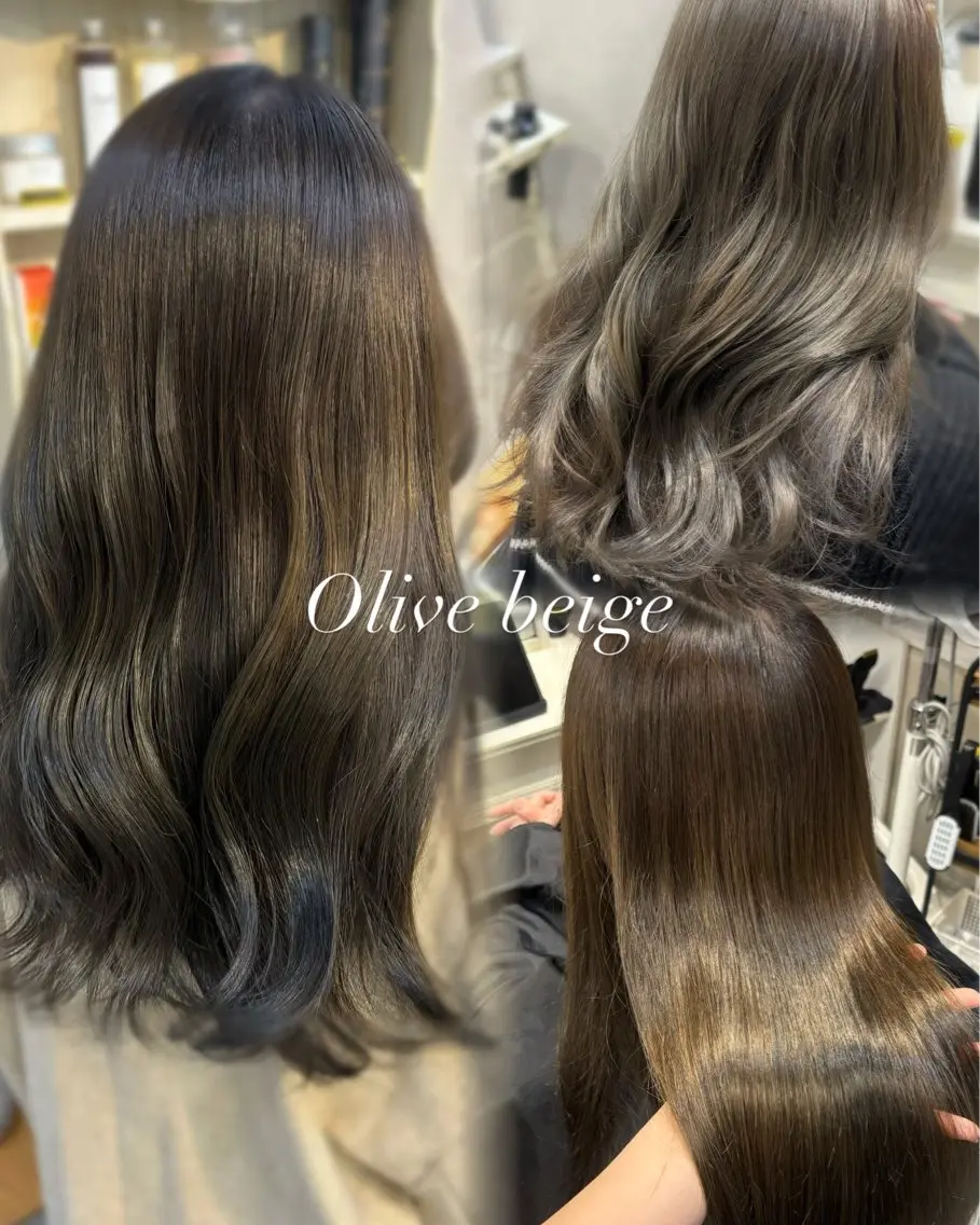 ロング カラー ブリーチなしカラー 🥣髪質改善/はなえのヘアスタイル
