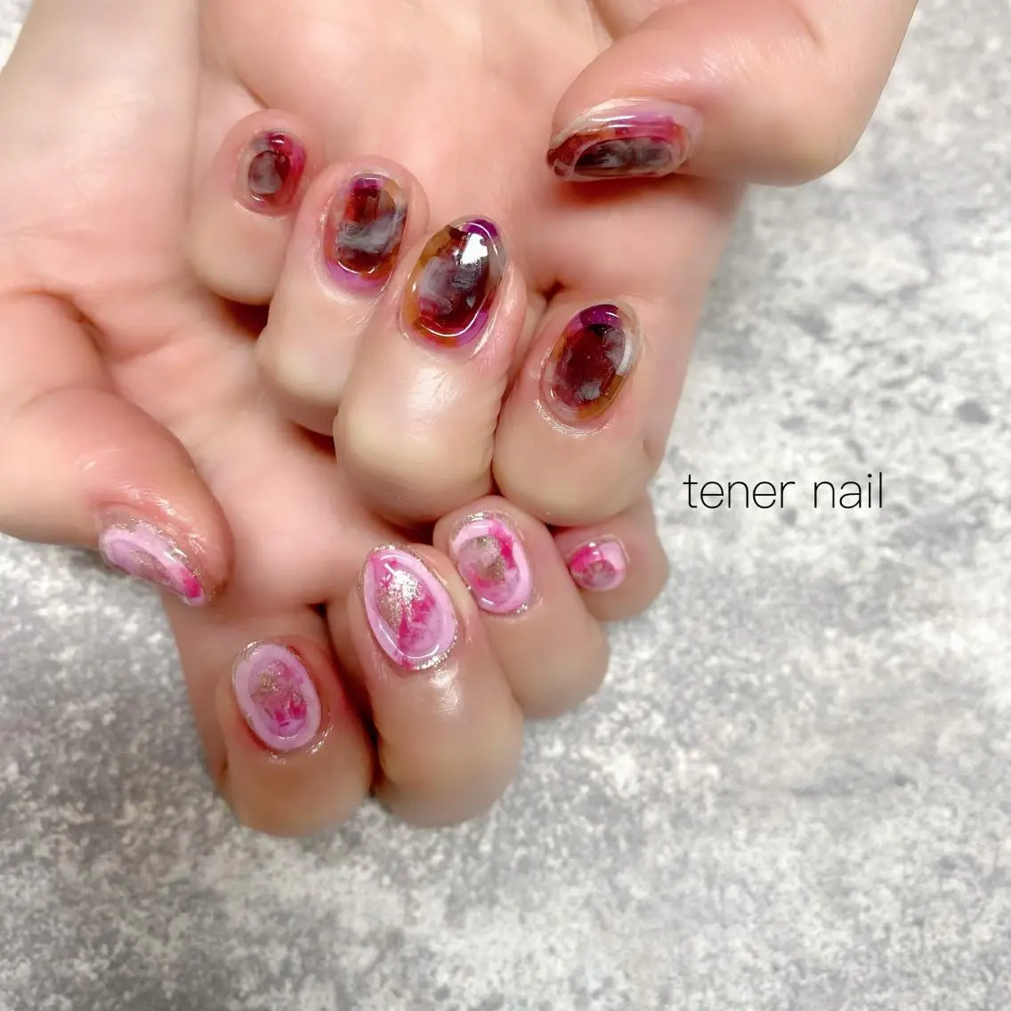 ネイル ニュアンスネイル ぷっくりネイル テネルネイル tener nailのネイルデザイン