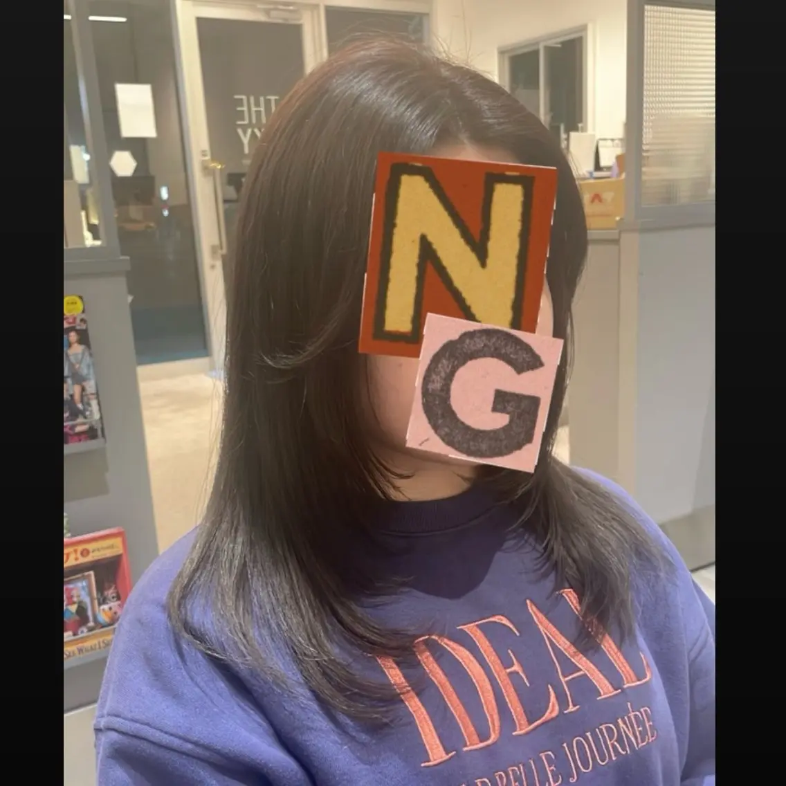 ロング 顔まわりレイヤー レイヤーカット 松井 せりのヘアスタイル