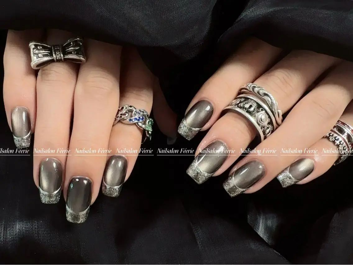 ネイル 成人式 長さ出し フットネイル フレンチネイル ジェルネイル ハンドネイル ハンドケア nail salon Feerieのネイルデザイン