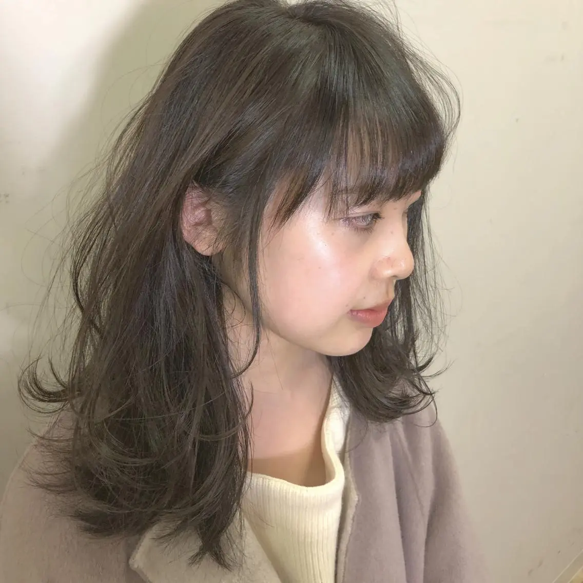 ミディアム カラー アッシュ 宮本 聖希のヘアスタイル