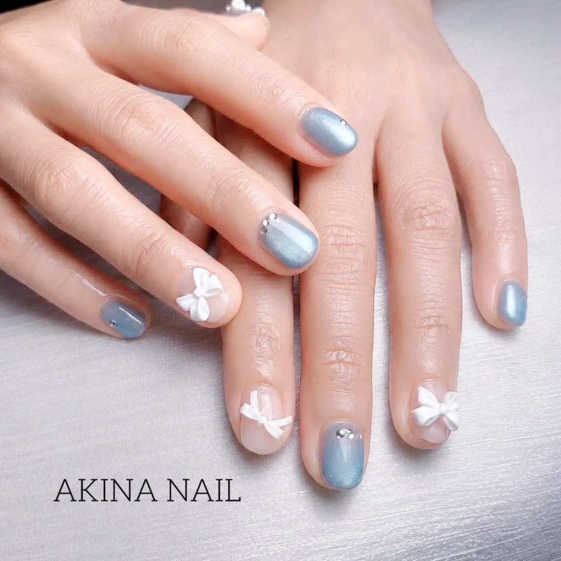 ミディアム ハンドネイル Akina Nail 亀戸のネイルデザイン