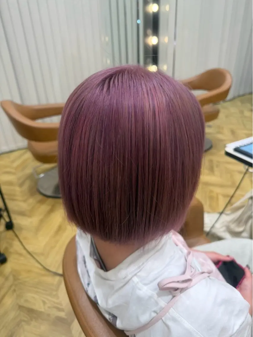 ブリーチリタッチ+オンカラーの写真