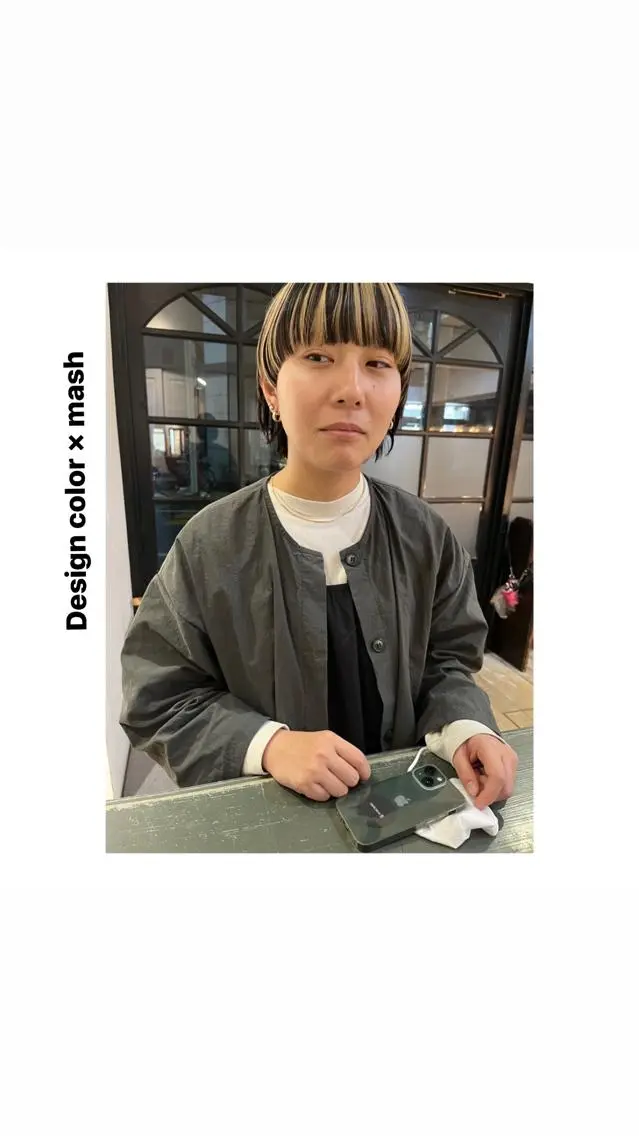 🌿【透明感アディクシーカラー】+【30min ヘッドスパ】の写真