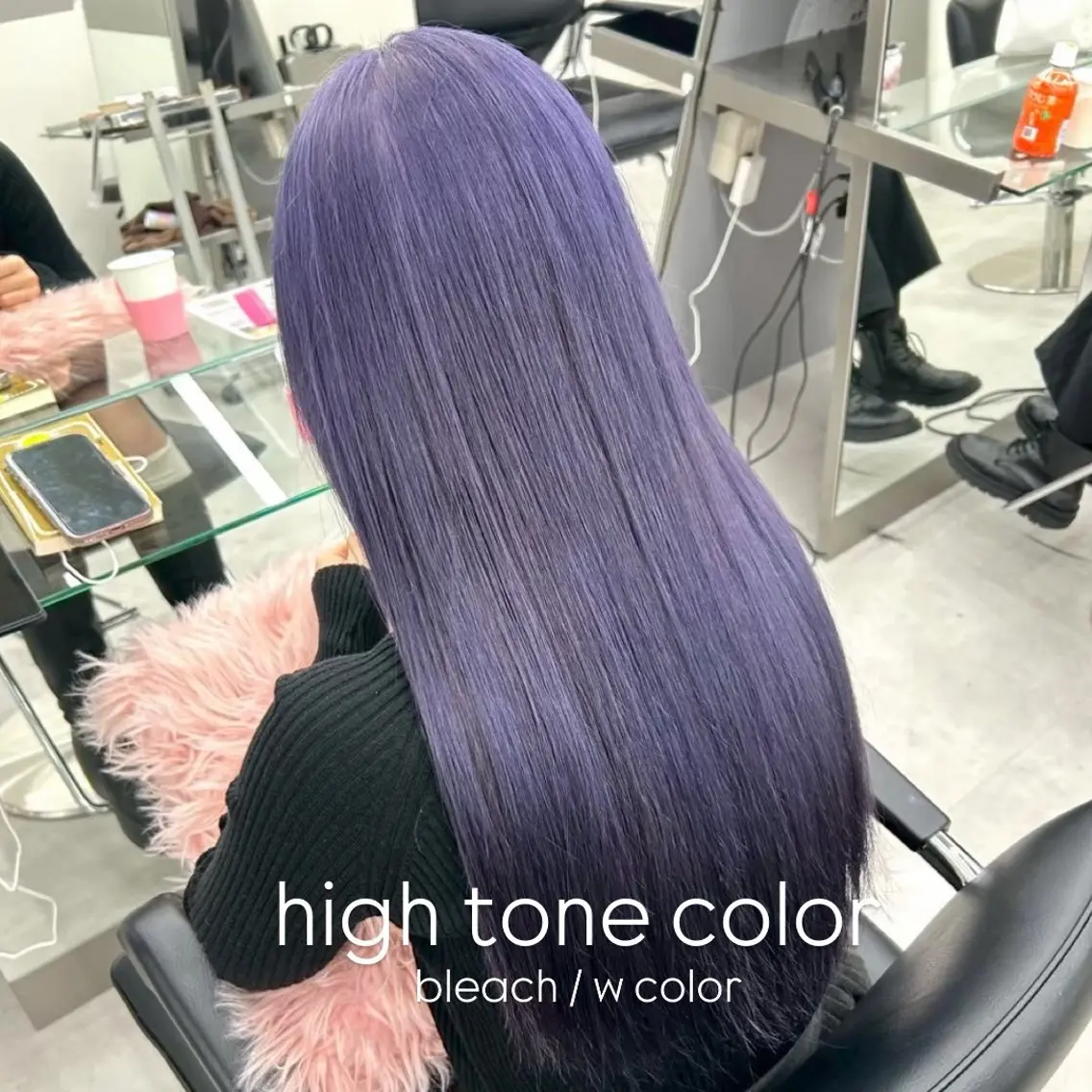 カラー ブリーチ カラー⋆ヘアセット ⋆エクステ⋆みゆ🌼のヘアスタイル