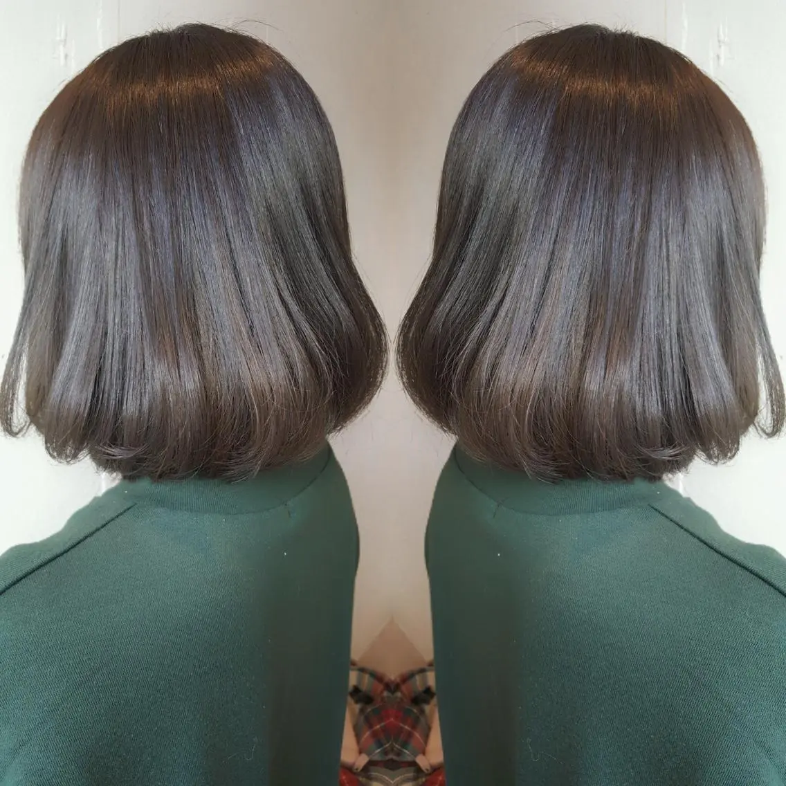 ミディアム アッシュ あらき ちさとのヘアスタイル
