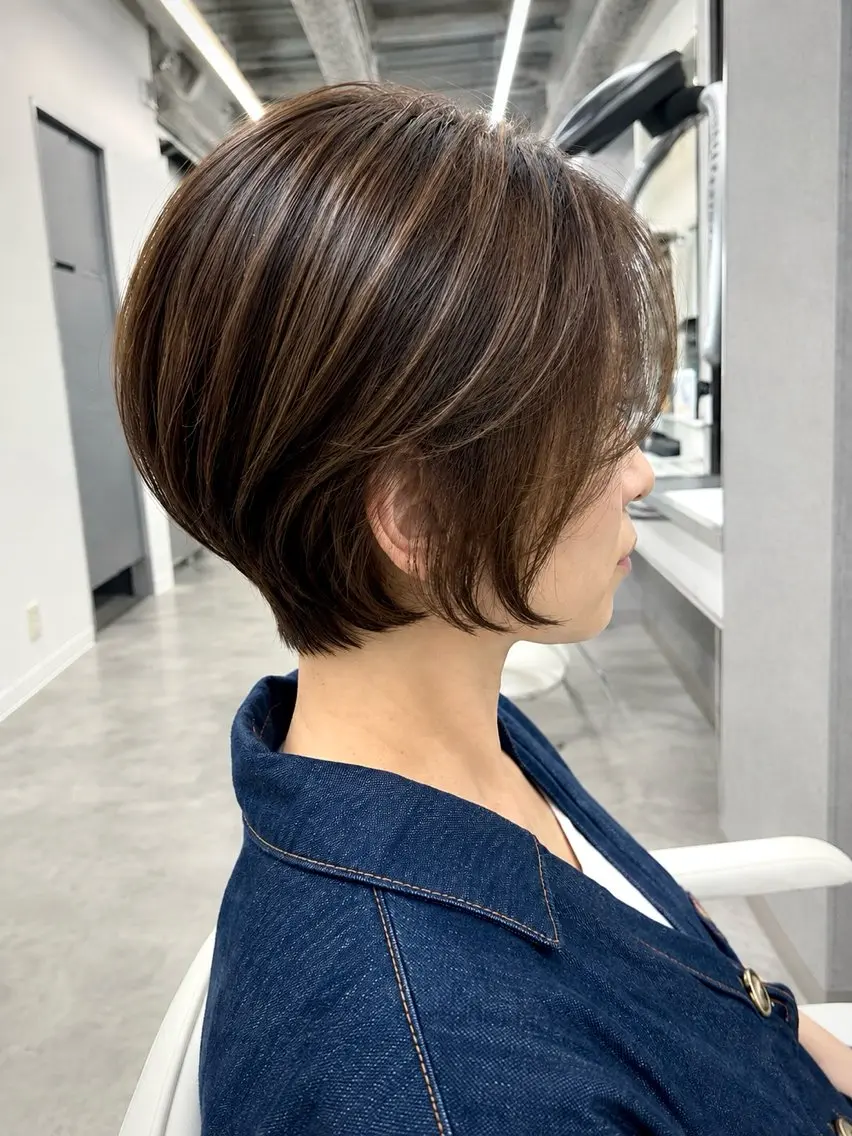 ショート ヘアカラー 関山浩平ショート /ボブ/ヘアセットのヘアスタイル