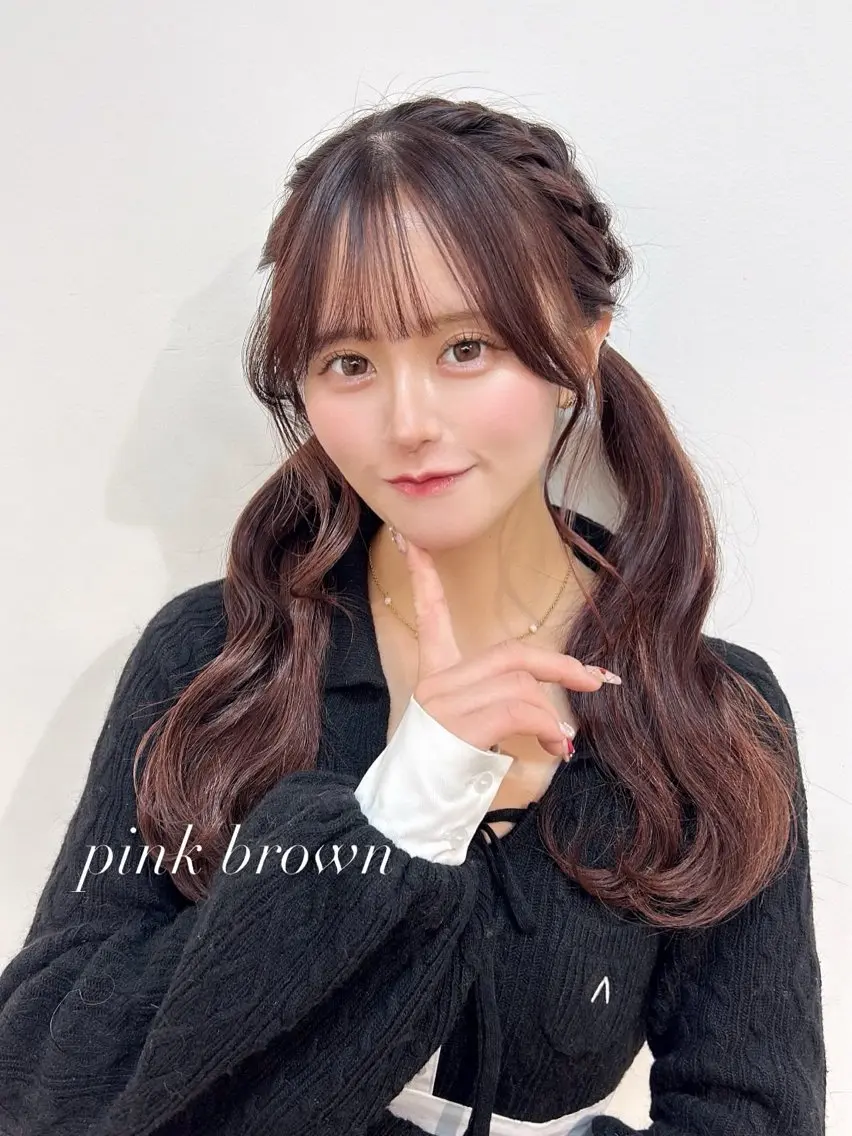 ロング カラー ヘアアレンジ 🤍韓国うる艶カラー YUKI🤍のヘアスタイル
