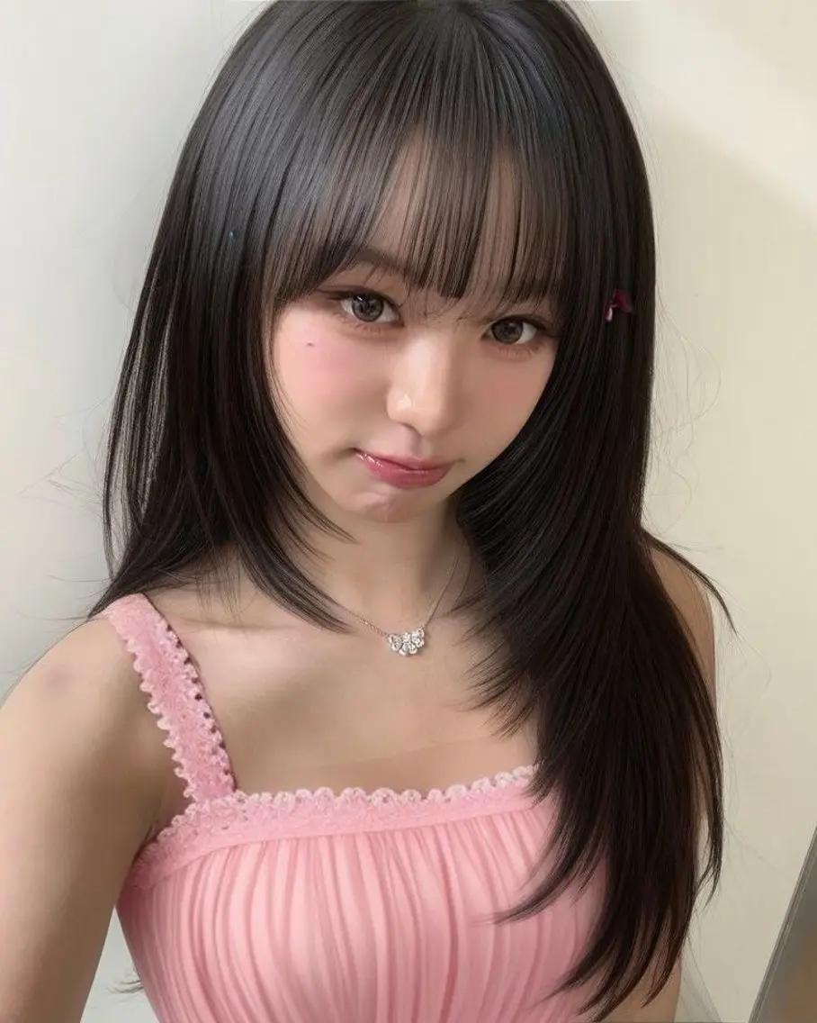 ロング カラー カット ヘアカラー トリートメント ラベンダー💜 グレージュ🩶のヘアスタイル