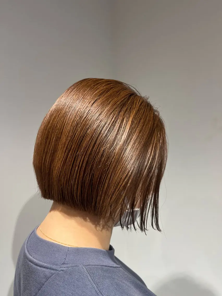 ショート カラー 髪質改善・ショートレ イヤーボブ🧡関玲子のヘアスタイル