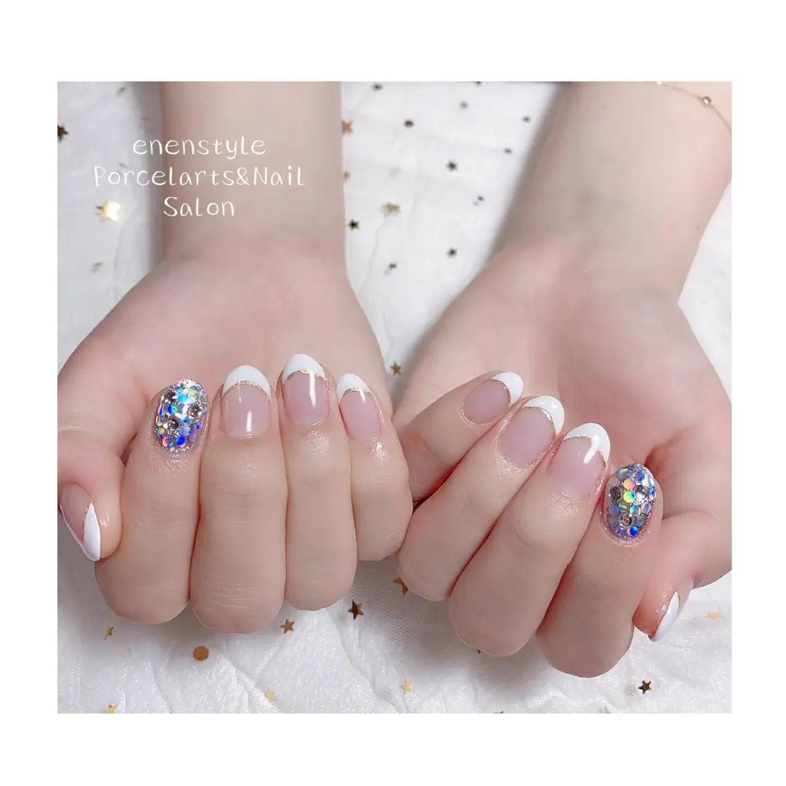 ミディアム ネイル ジェルネイル ニュアンスネイル オフィスネイル ワンカラーネイル パラジェル 🐾enen style 🐾のネイルデザイン