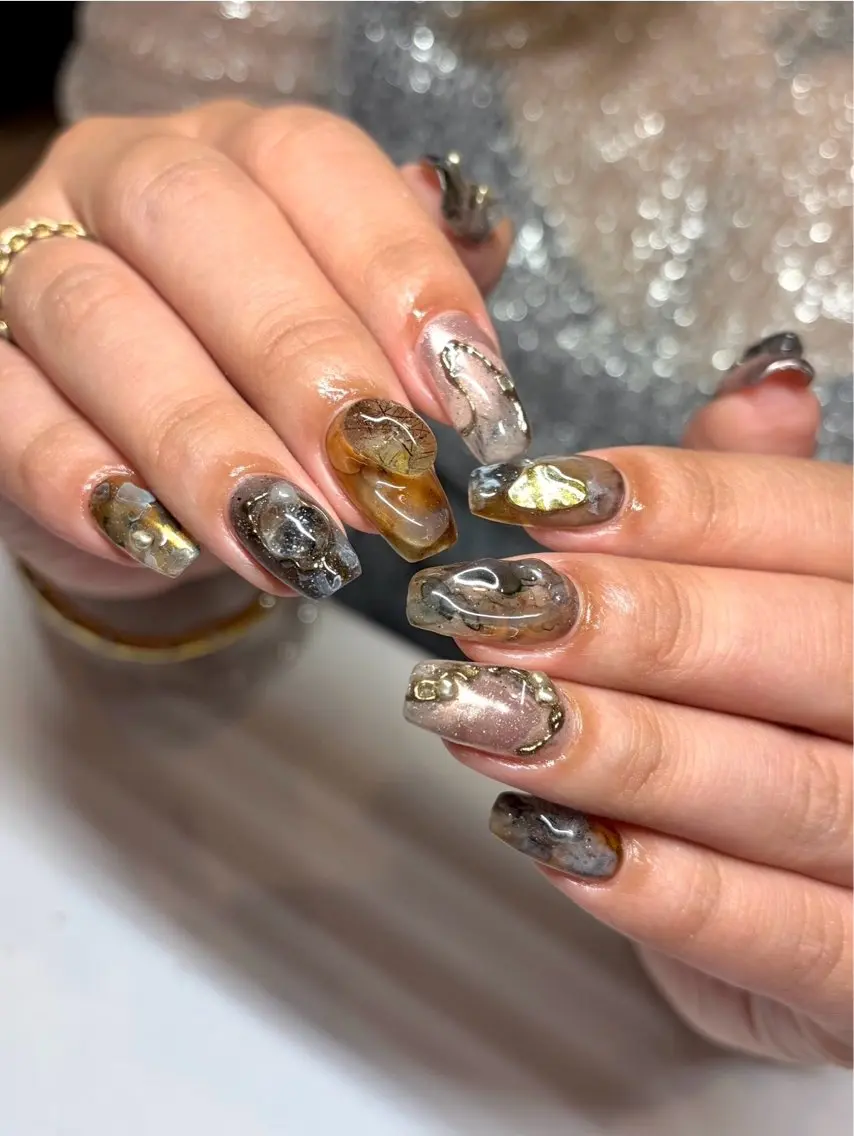 ネイル ニュアンスネイル ハンドネイル AOI💫 nailのネイルデザイン