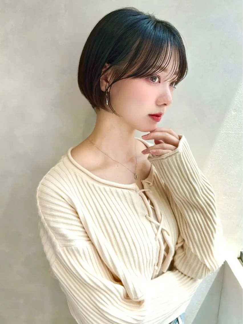 ショート 髪質改善／大阪梅田 山本至佑のヘアスタイル