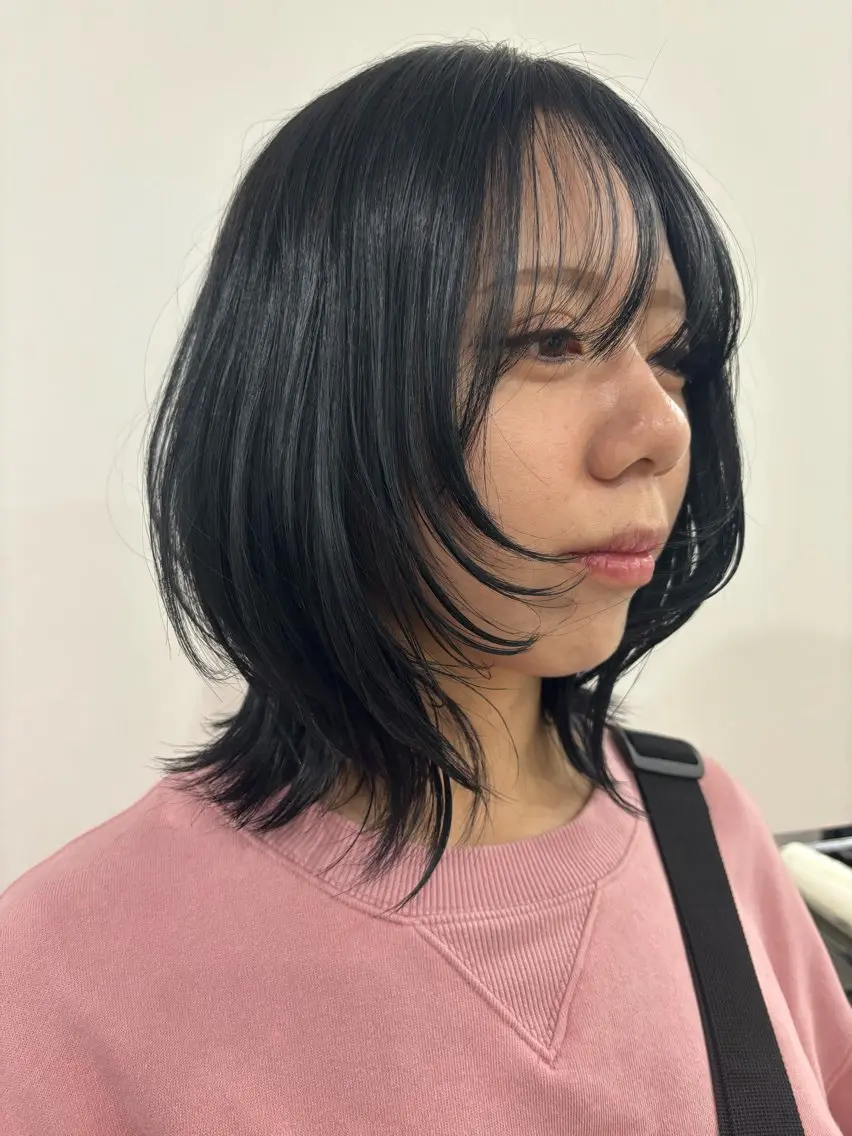 ショート カラー 透明感カラー ダブルカラー ハイライトカラー イルミナカラー インナーカラー カット ヘアカラー トリートメント misa🫧ナチュラ ル縮毛矯正/髪質改善のヘアスタイル