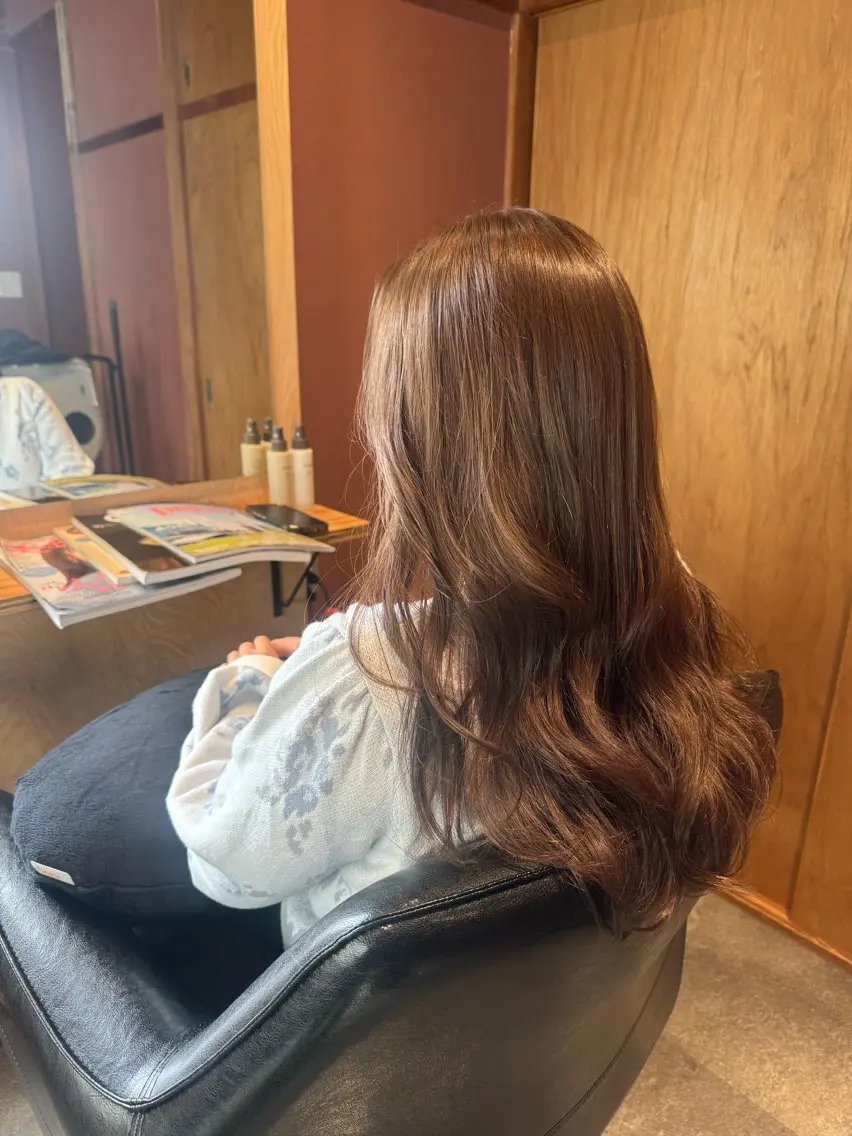 カラー 透明感カラー カット ヘアカラー トリートメント 大迫 江梨のヘアスタイル