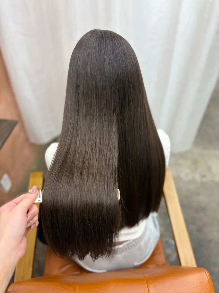 ロング ヘアカラー トリートメント Retsu /UniQのヘアスタイル