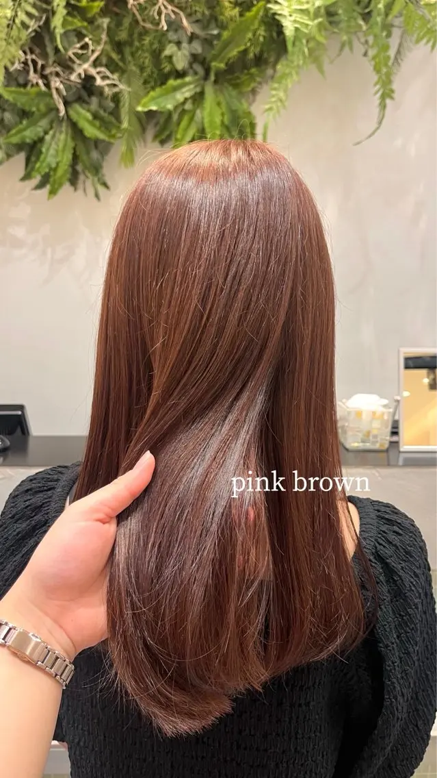 カラー ブラウンカラー 透明感カラー ピンクカラー 💎seira| 髪質改善・大人カラーのヘアスタイル