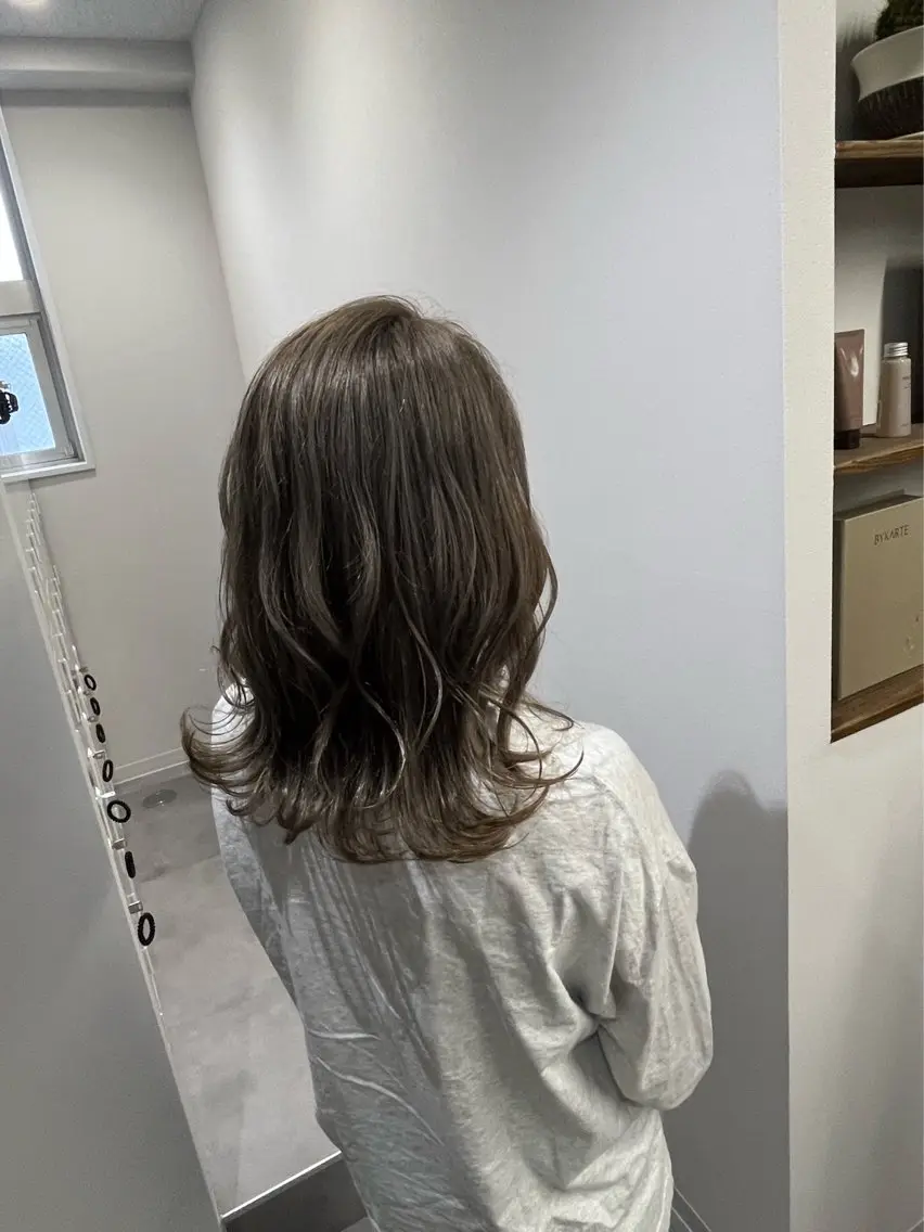 ミディアム カラー 🫧美髪矯正/ 髪質改善/藤平健太のヘアスタイル
