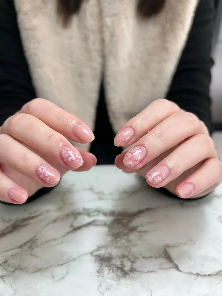 ネイル 桜ネイル ハンドネイル フットネイル TESORO nailのネイルデザイン