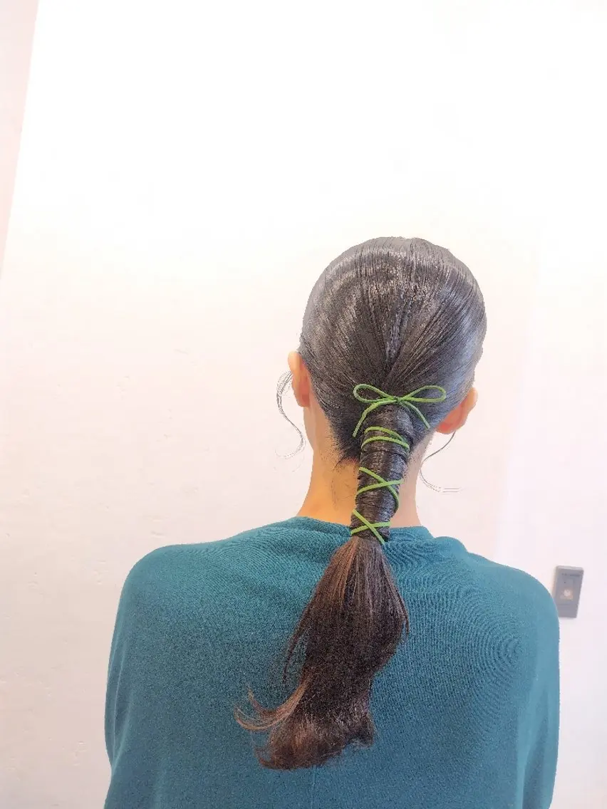 セミロング 韓国風ヘア 澤田 あきのヘアスタイル