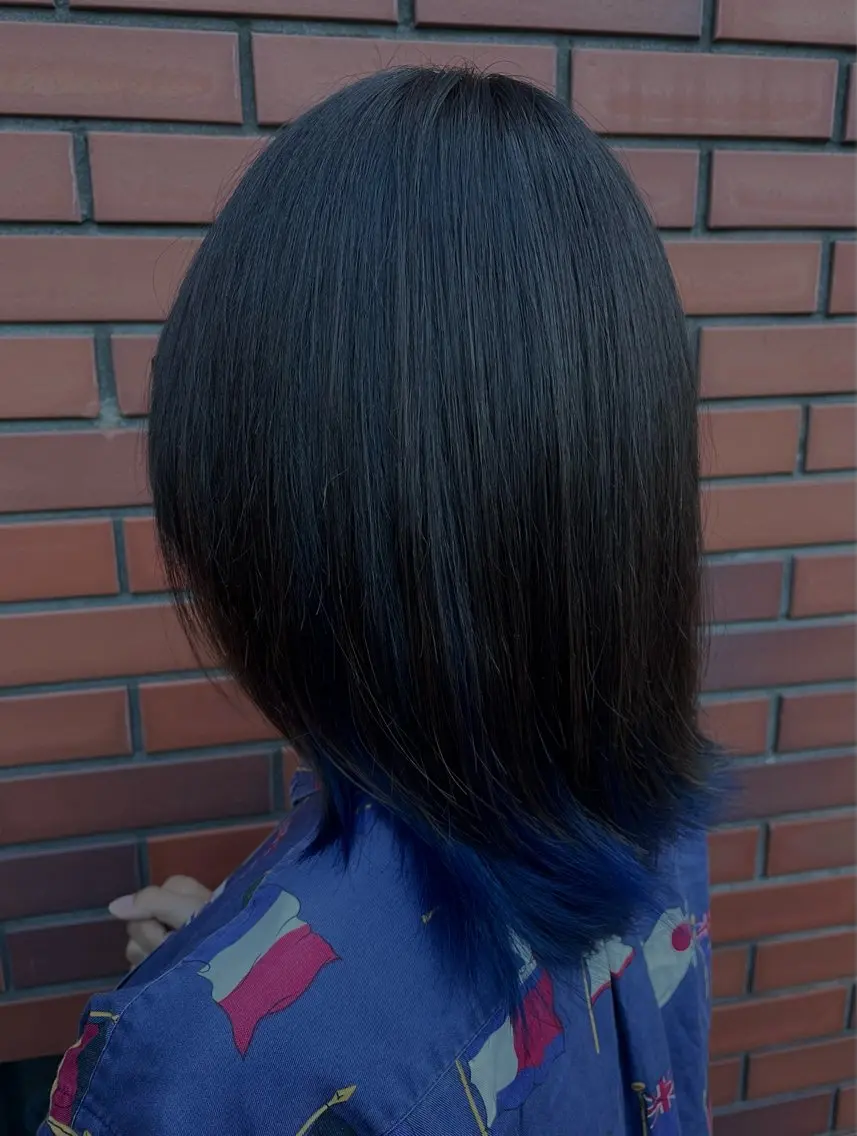 カラー ブルーカラー インナーカラー ayame /表参道 美容師のヘアスタイル