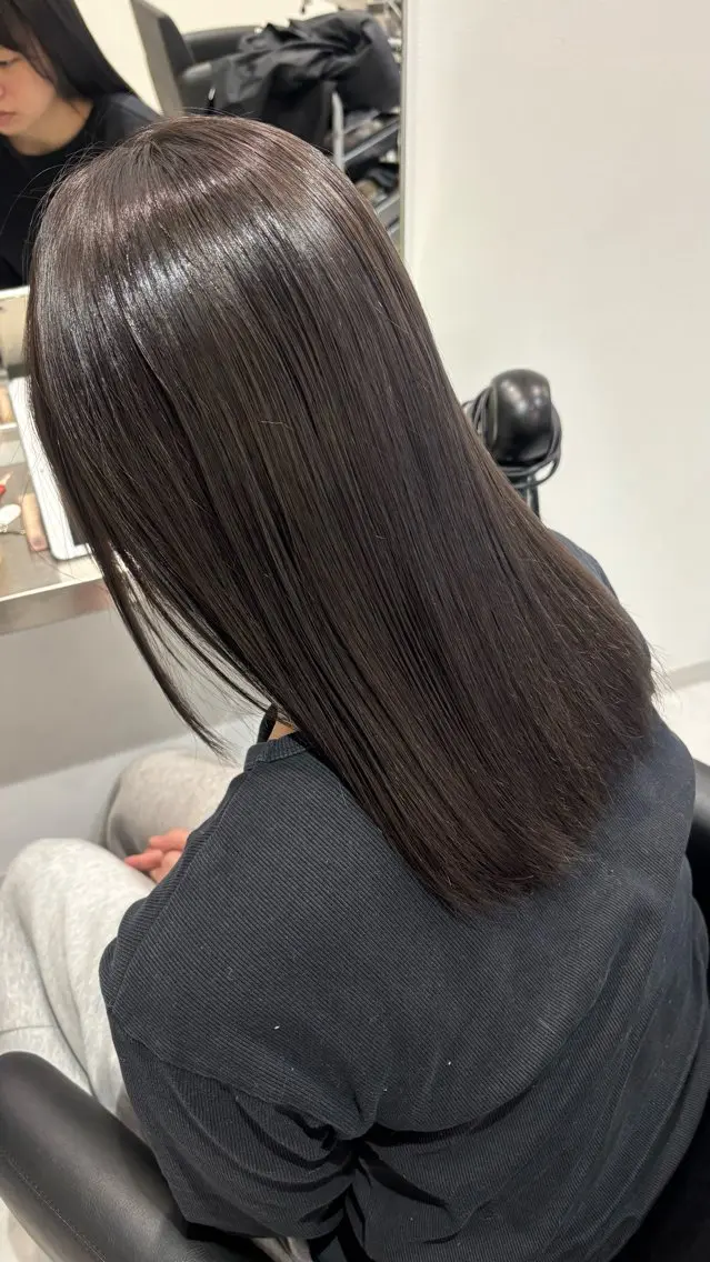 ミディアム カラー ベージュカラー ブリーチ ブラウンカラー ケアブリーチ カシス カット ヘアカラー トリートメント 🎀韓国ヘア× 透明感カラー🎀正源のヘアスタイル