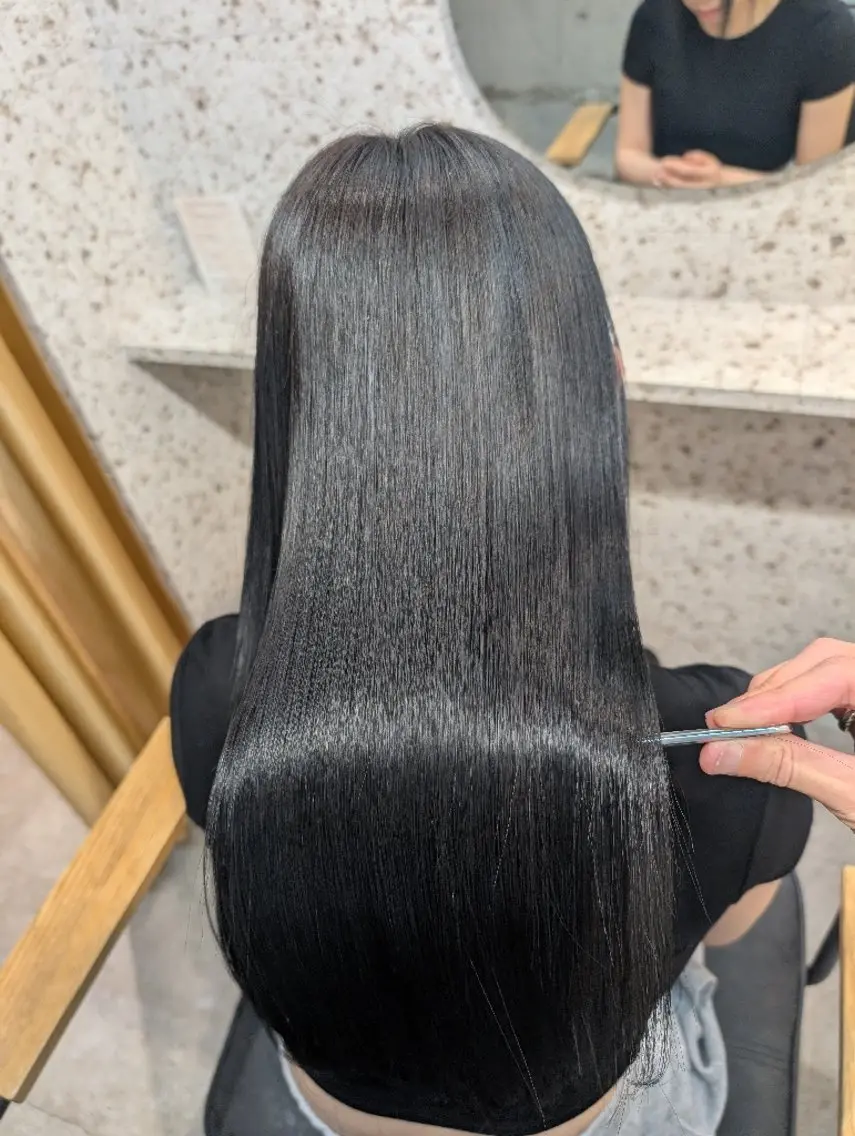 ロング 髪質改善 髪質改善.縮毛矯正 ×韓国ヘアyukiのヘアスタイル