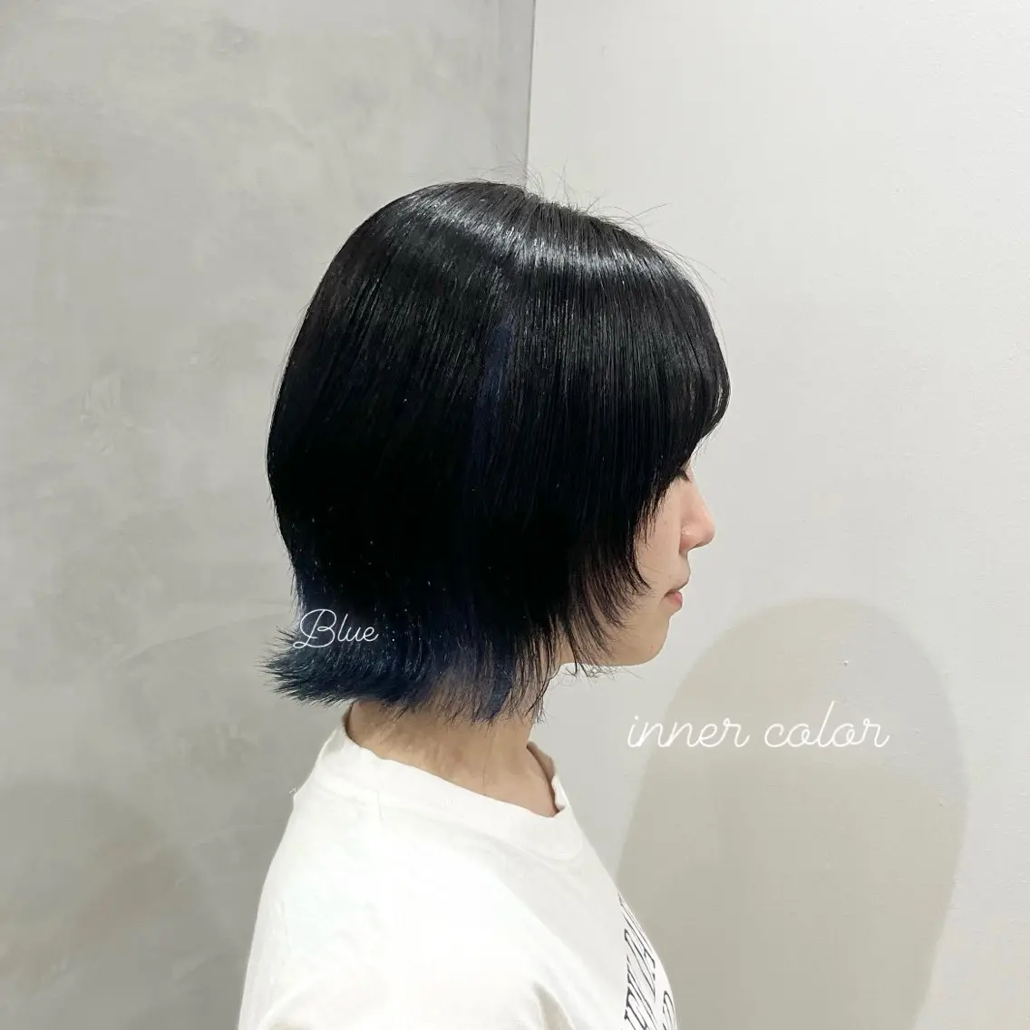 ショート カラー ブルーカラー シルバー 𝑴𝒊𝒌𝒖💝 透明感モテカラーのヘアスタイル