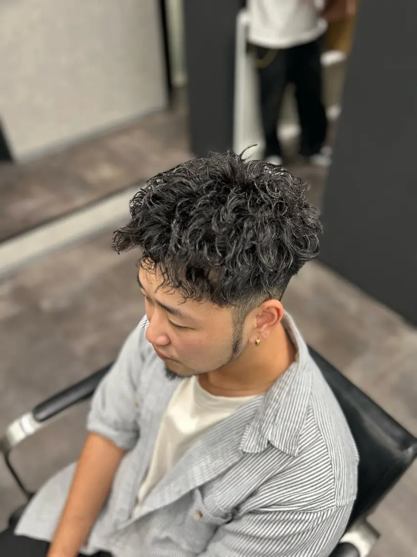 ショート パーマ メンズ 👾メンズえぐ特化 井上風冴👾のヘアスタイル