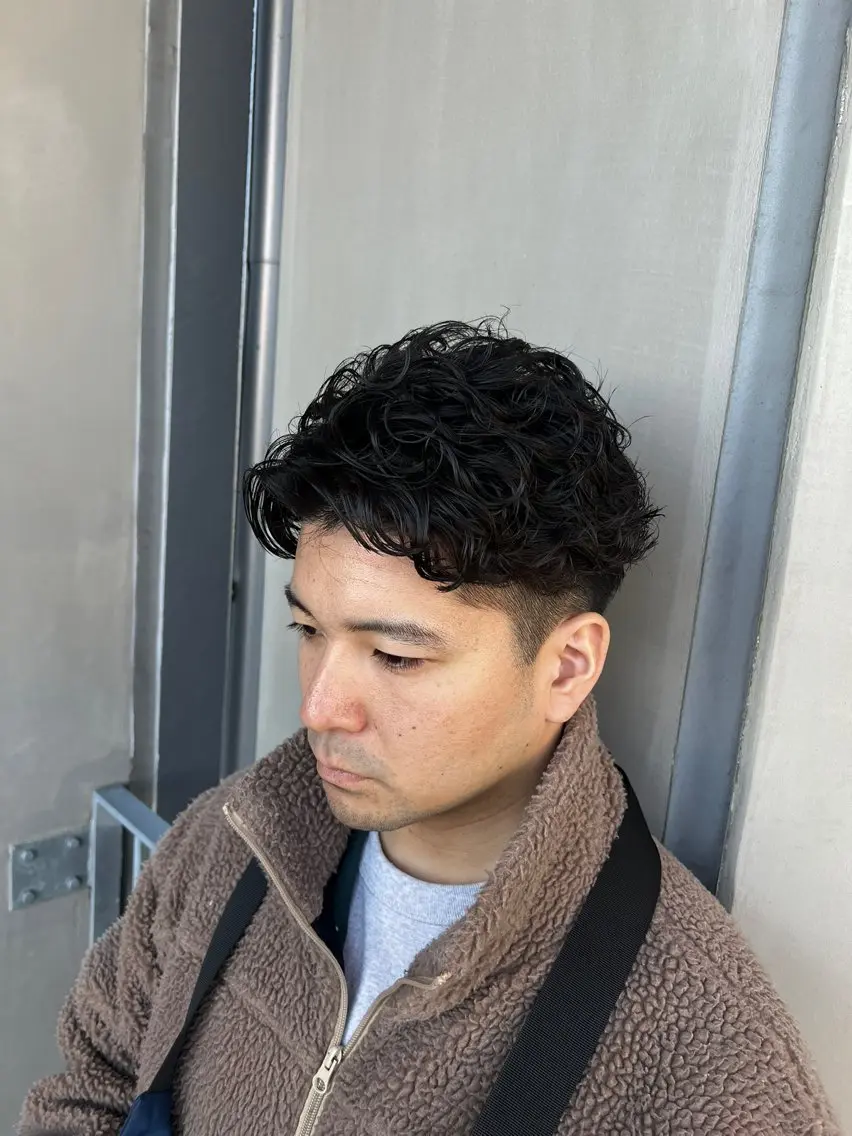 ✨人気No.3メニュー✨『3回目まで使えるクーポン』🫧モテ髪メンズパーマ+似合わせカット+トリートメント#韓国#直毛の写真