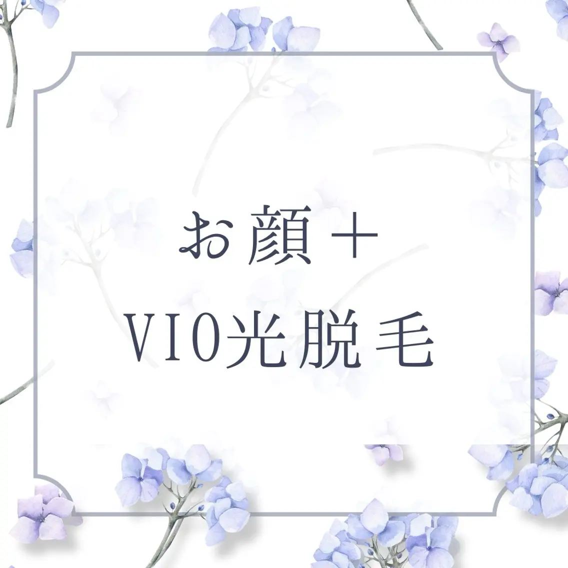 【5月限定🌟黒ずみ、毛穴ケア】お顔+VIO光脱毛セット✨¥8,800の写真