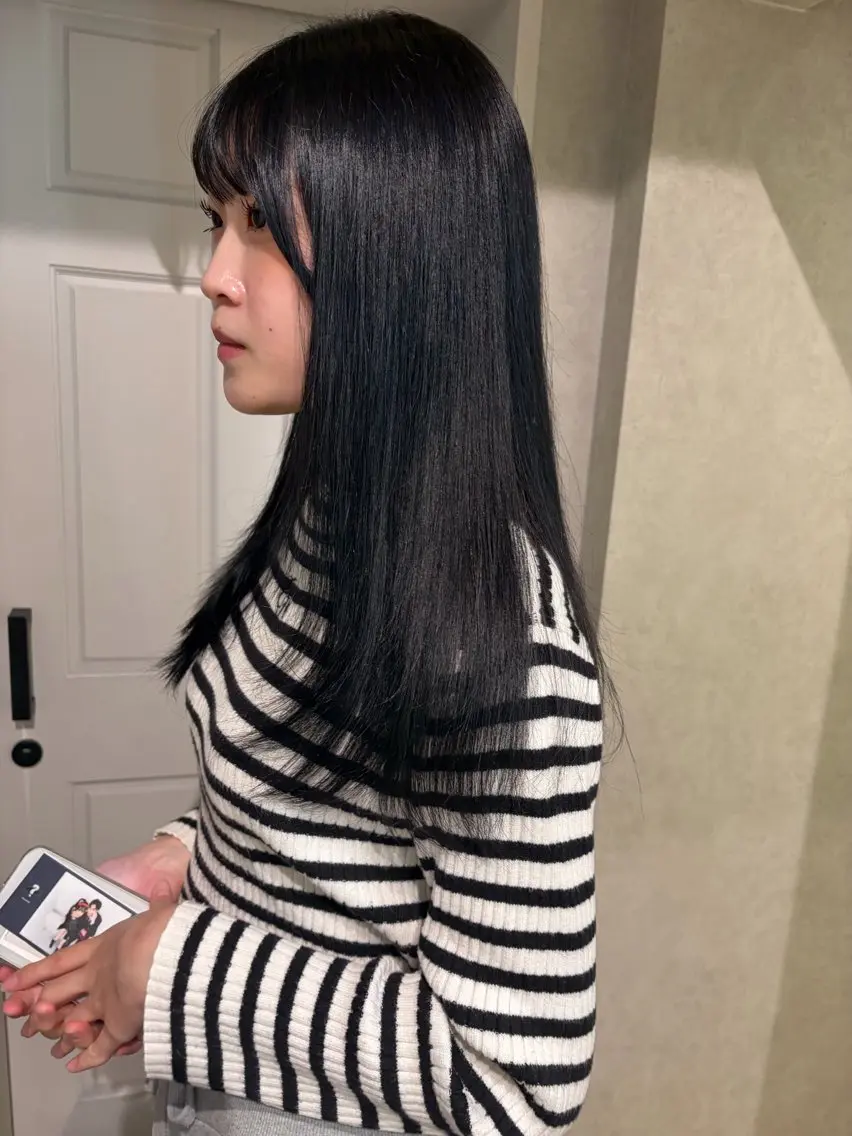 セミロング カラー 透明感カラー カット ヘアカラー トリートメント ナチュラル透明感🌱 小山美樹子のヘアスタイル