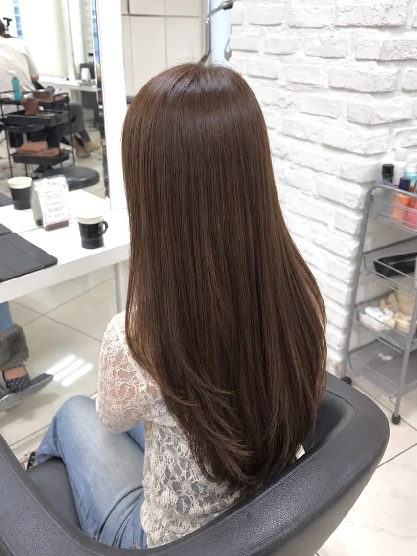 ロング カラー カット ヘアカラー 【ウルフ/透明感 カラー】🖤ゆまののヘアスタイル